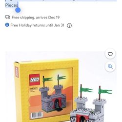 Lego Buildable Grey Castle Building Block Sets, 112 Pieces