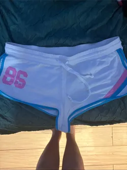2006! VINTAGE HTF PINK VARSITY SHORTS WITH PINK ON BUTT