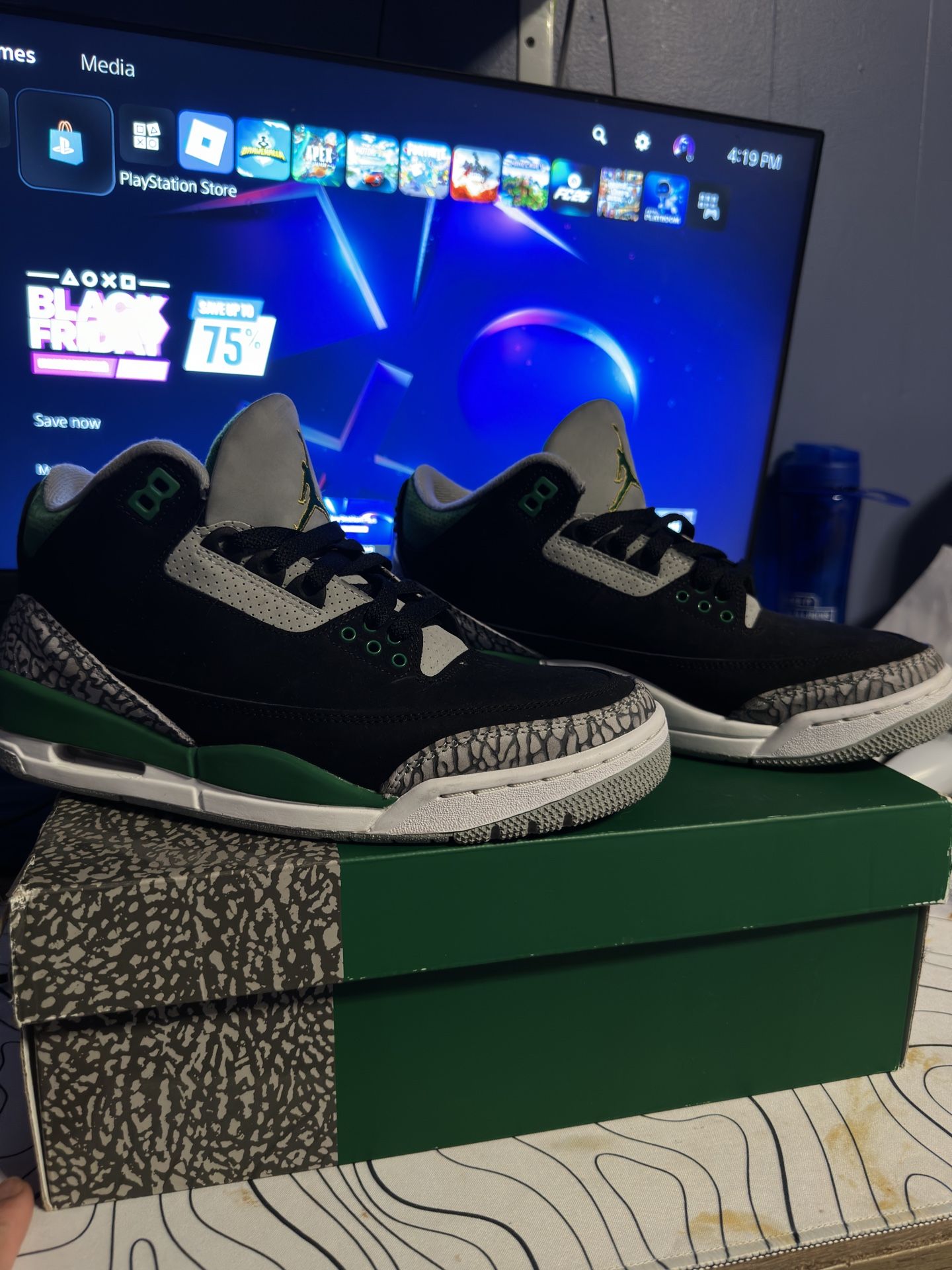 Pine Green Retro 3s