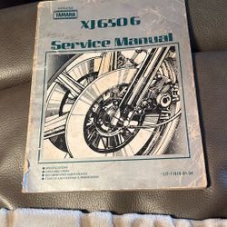 vintage Yamaha XJ650G motorcycle service manual,