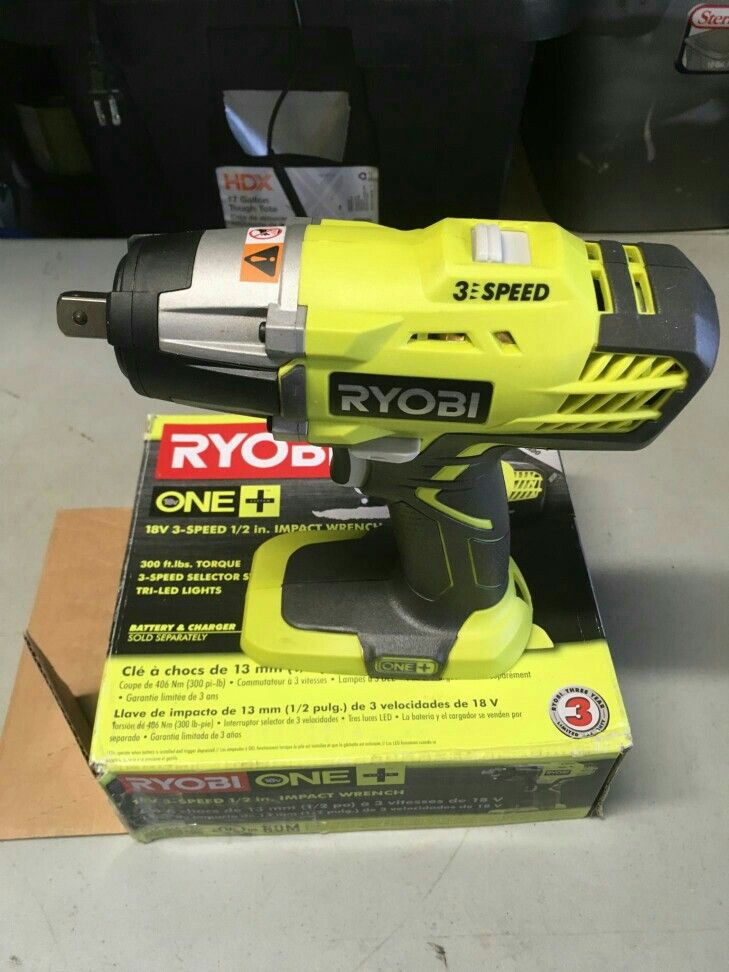 Ryobi 18v 1/2 impact wrench