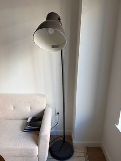 IKEA Floor Lamp - Dark Gray, Adjustable Dome Shade