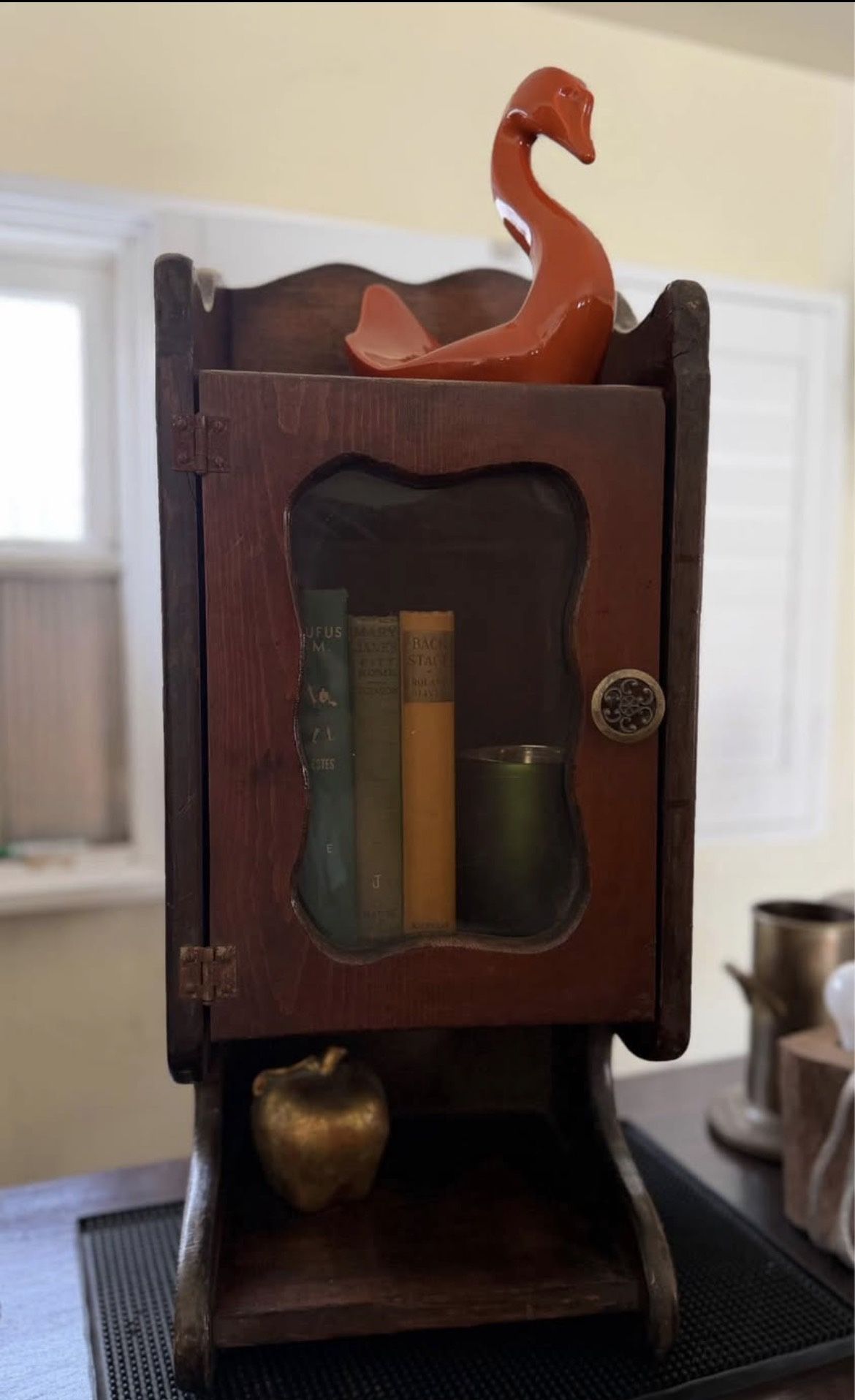 Vintage Solid Wood Small Wall Cabinet