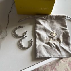 Kendra Scott Silver Hoops 