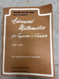 Schaum's Outline Advanced Mathematics Spiegel 1971 McGraw-Hill PB 950 Solved