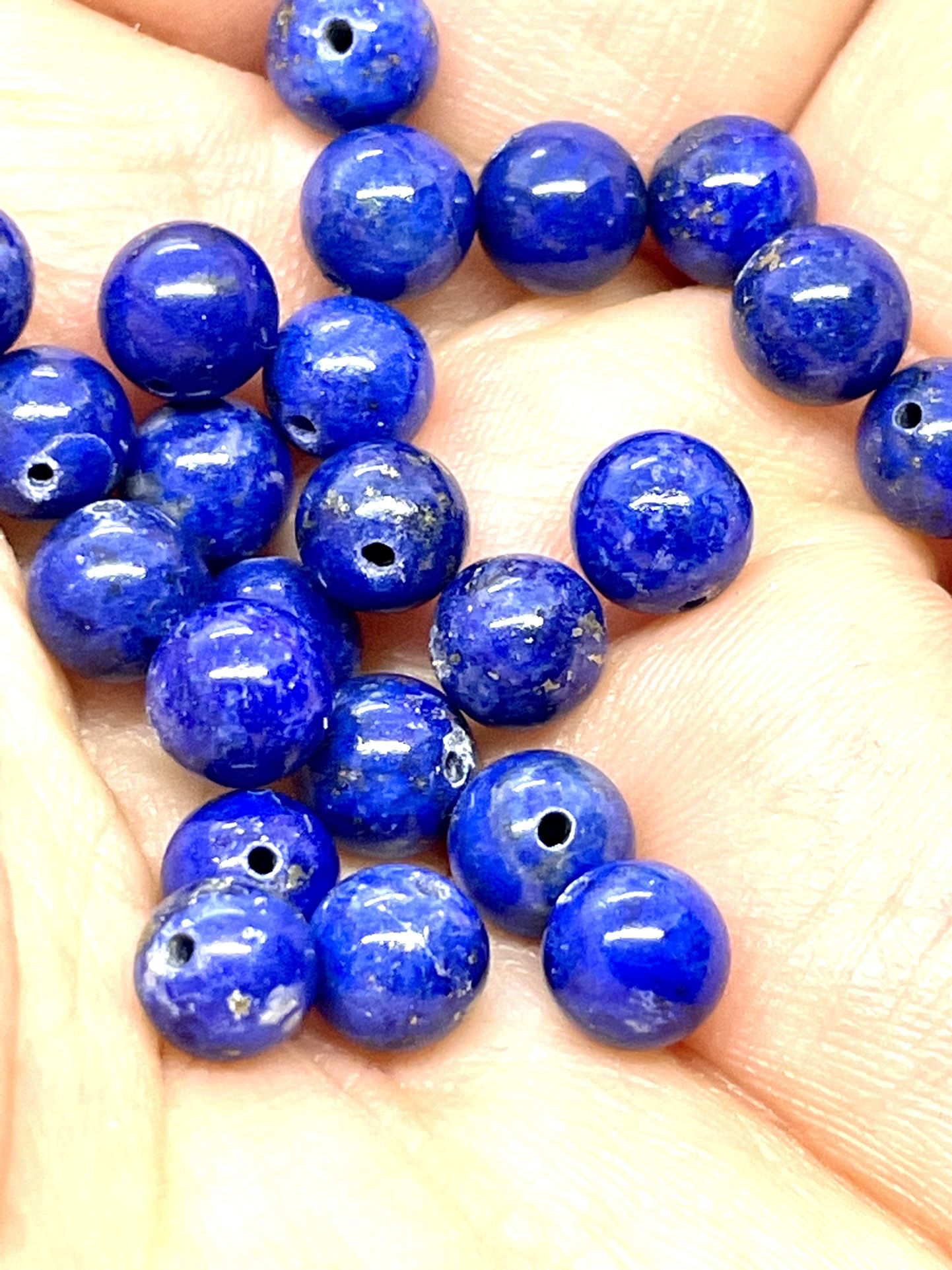 Lot Of 63- 6mm Sodalite Beads