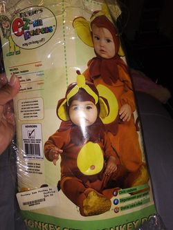MONKEY COSTUME,UP TO ONE YEAR OLD BABY