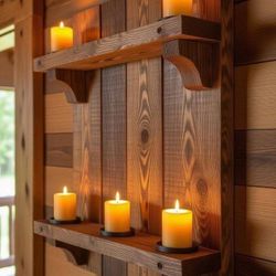 Farmhouse Rustic Shelf 