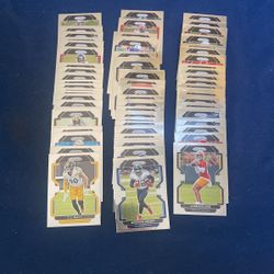 80+ Panini Prizm Silver Football Cards