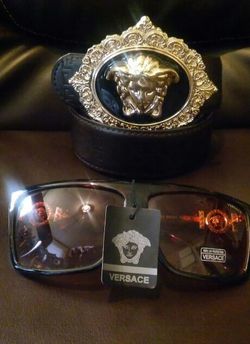 Versace belt & sunglasses