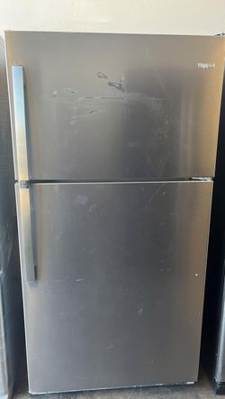 Whirlpool Top Mount Stainless Fridge
