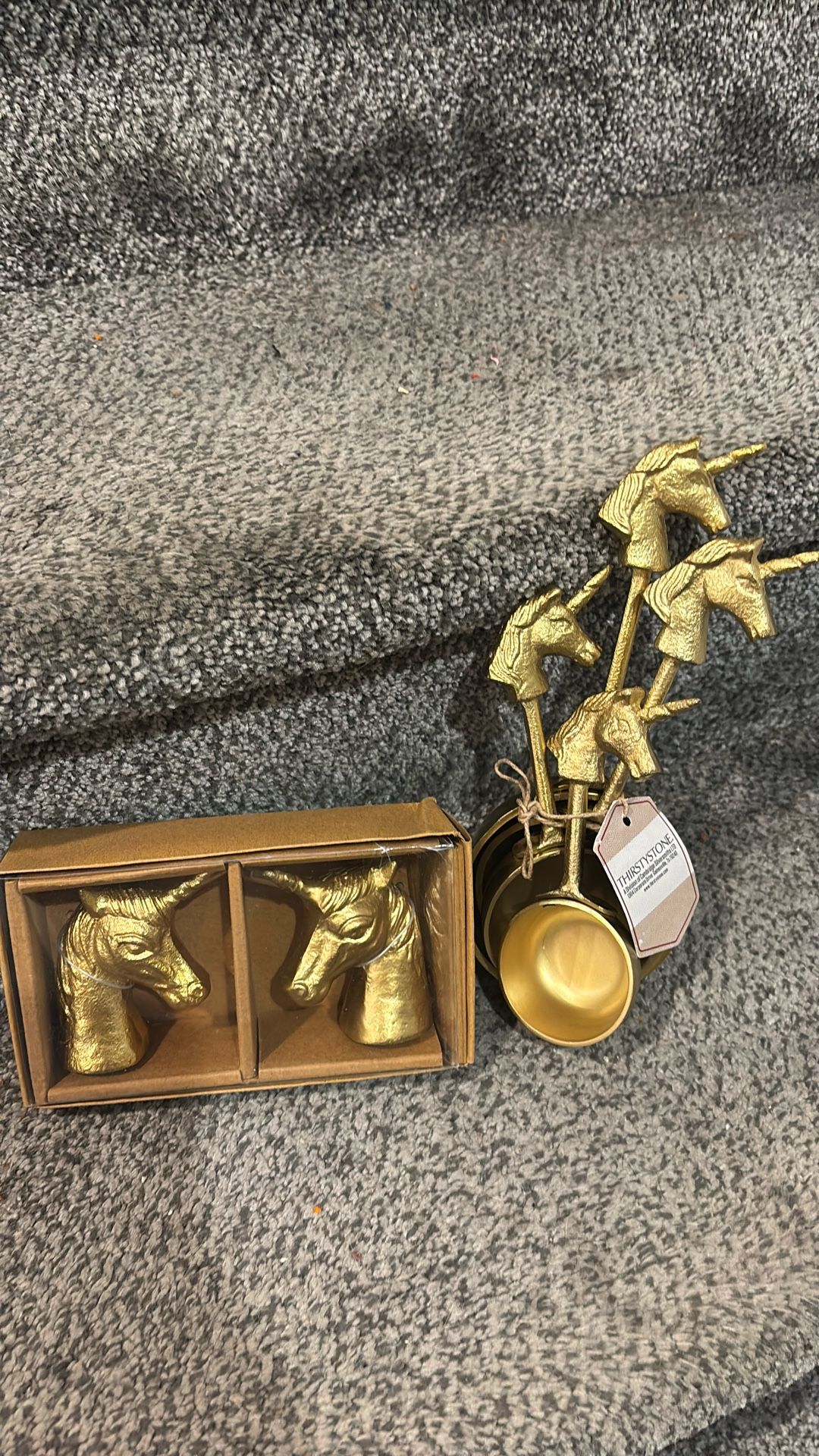 Heavy Unicorn Measuring Cups And Salt Pepper Shakers