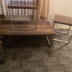Modern Coffee Table And 3 Side Tables
