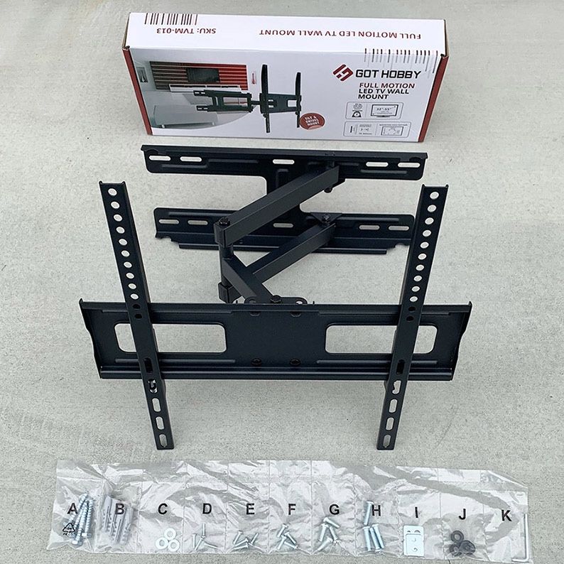 BRAND NEW $25 Full Motion 32-55” TV Wall Mount Bracket Dual Arms Swivel Tilts Max 99lbs