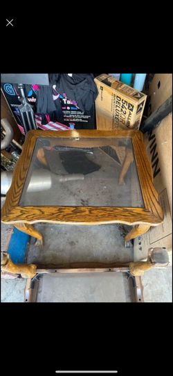 Wood Side Table (2 Available)