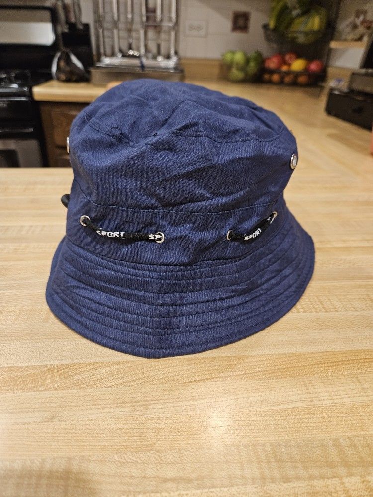 Navy Blue Sport Bucket Hat