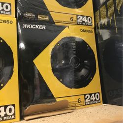 Kicker 6.5 Inch Car Audio Speakers On Sale For 69.99