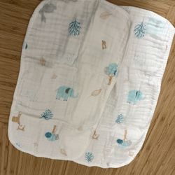 Muslim burp cloths/wash cloths 100% organic cotton x 2 (New)