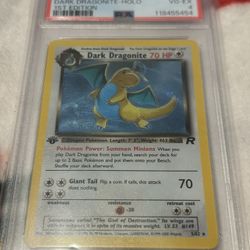 1st Edition Dark Dragonite PSA 4
