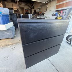 IKEA Dresser Black 3 drawers