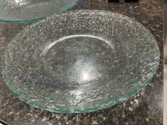 2 Thick Glass Tray 