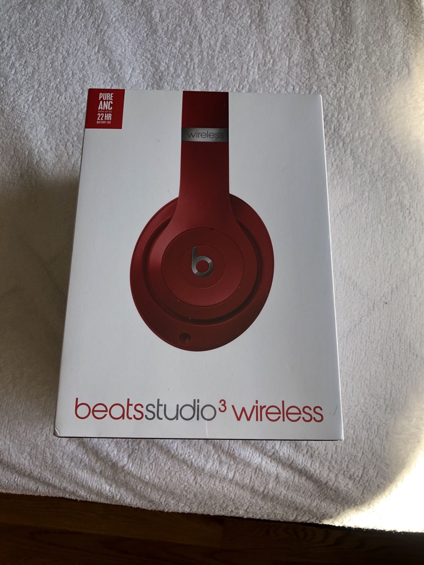 Red Beats Studio3 Wireless Headphones