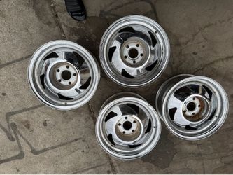 vintage 4-wheel set of Centerline-style billet wheels