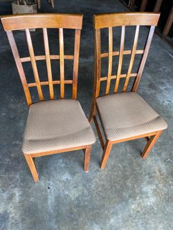 Wood chairs