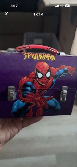 Spider-Man Metal Lunch Box & M &m lunch boxes