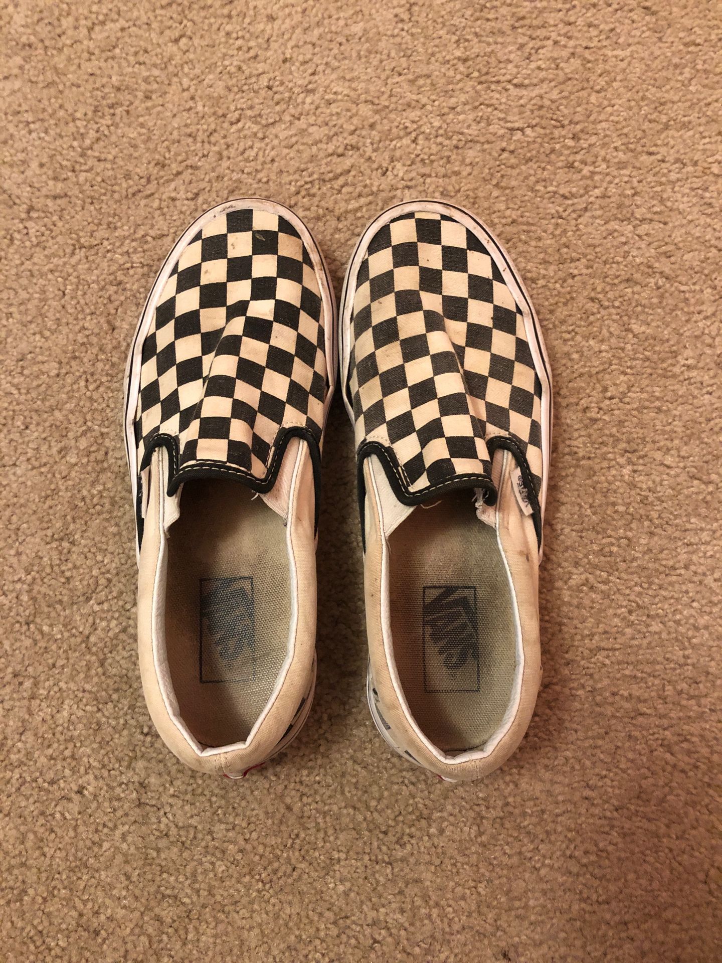 Black and white checkered vans
