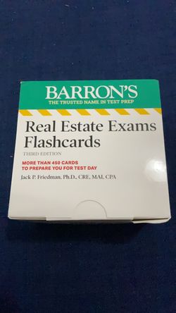 Barron's Real Estate Exams Flashcards Third Edition