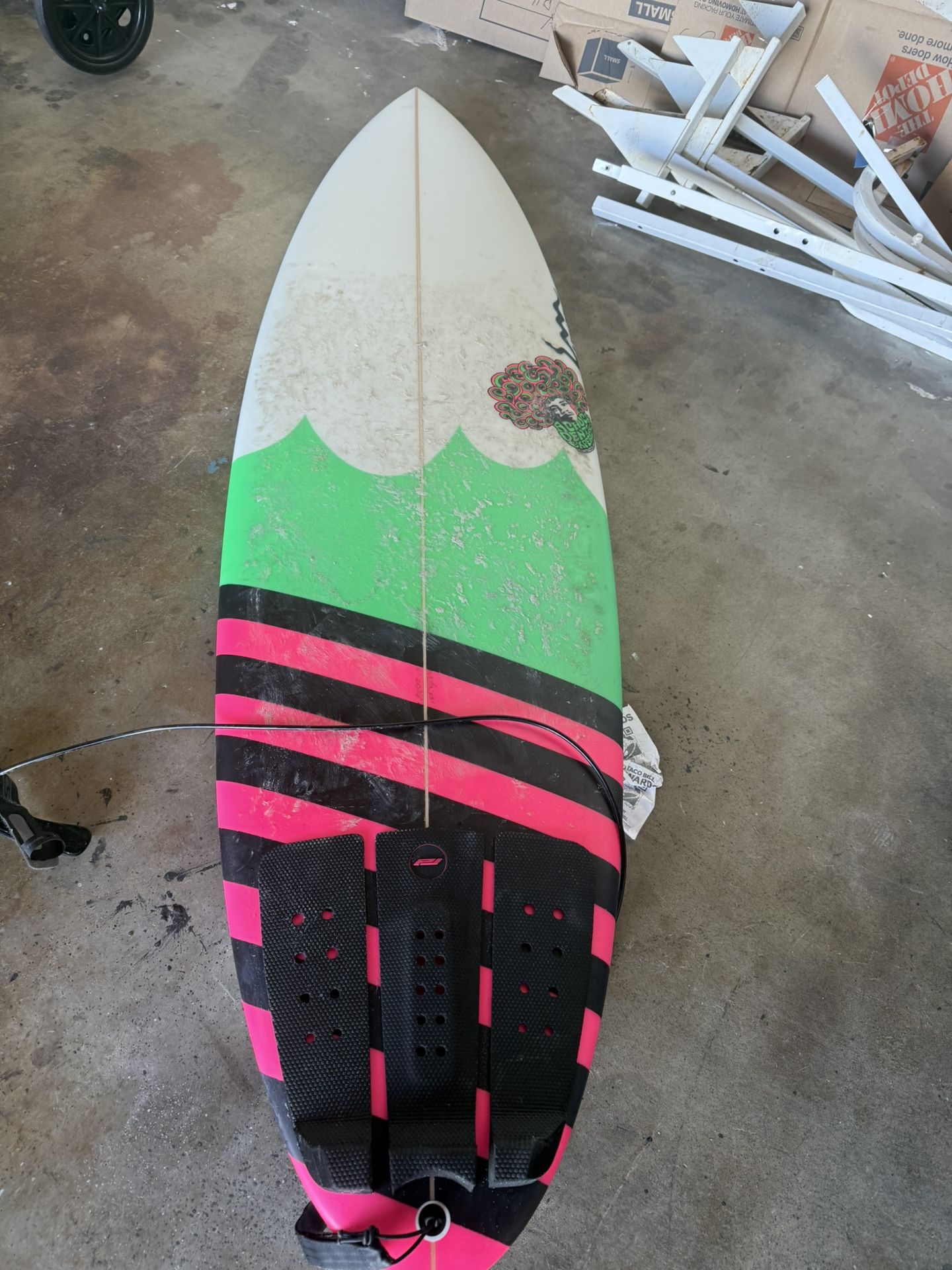 Chuck Dent 6’3” Tri Fin Surfboard