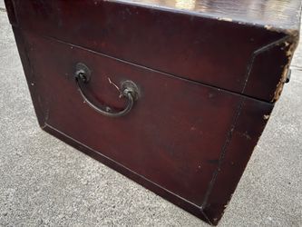 Antique Leather Chest