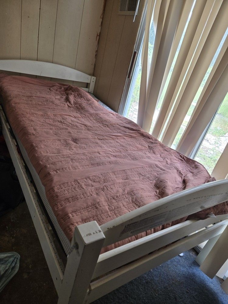 Twin Size Bed Frame For Sale With Mattress