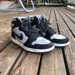 Black And Gray Jordan 1s, Womens Size 7