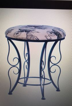 Butterfly printed Stool