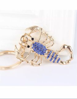 Rhinestone Scorpio keychain