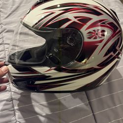 Motorcycle Helmet - Like New - Includes Gloves And Bag