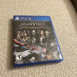 Injustice Ps4 game 