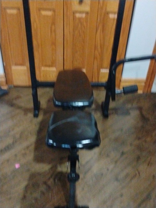 bench with weights