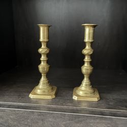 Antique Brass candlesticks