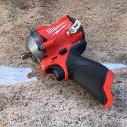 Milwaukee M12 FUEL 12-Volt Lithium-Ion Brushless Cordless Stubby 3/8 in. Impact Wrench (Tool-Only)