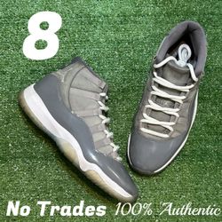 Size 8 Air Jordan 11 Retro high “Cool grey” 🐘