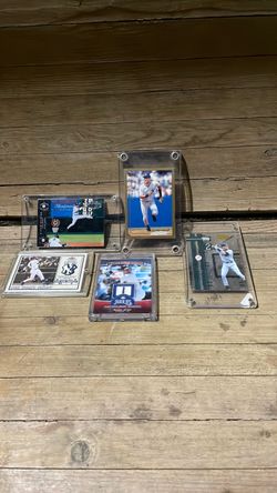 5 Derek Jeter, New York Yankees baseball cards with hard plastic covers $35 take all.