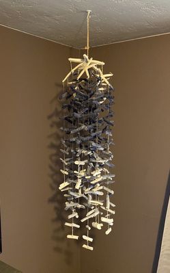 Pottery barn Kid Ombré Driftwood  Mobile, Blue