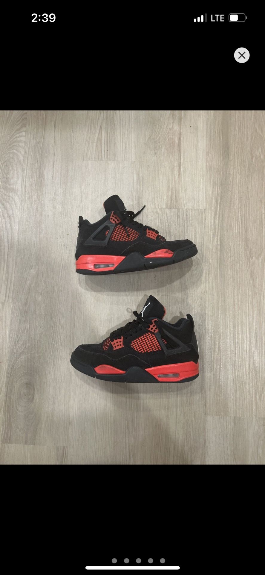 Jordan 4 Red Thunder 