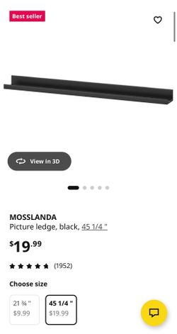 ikea black photo shelf mosslanda