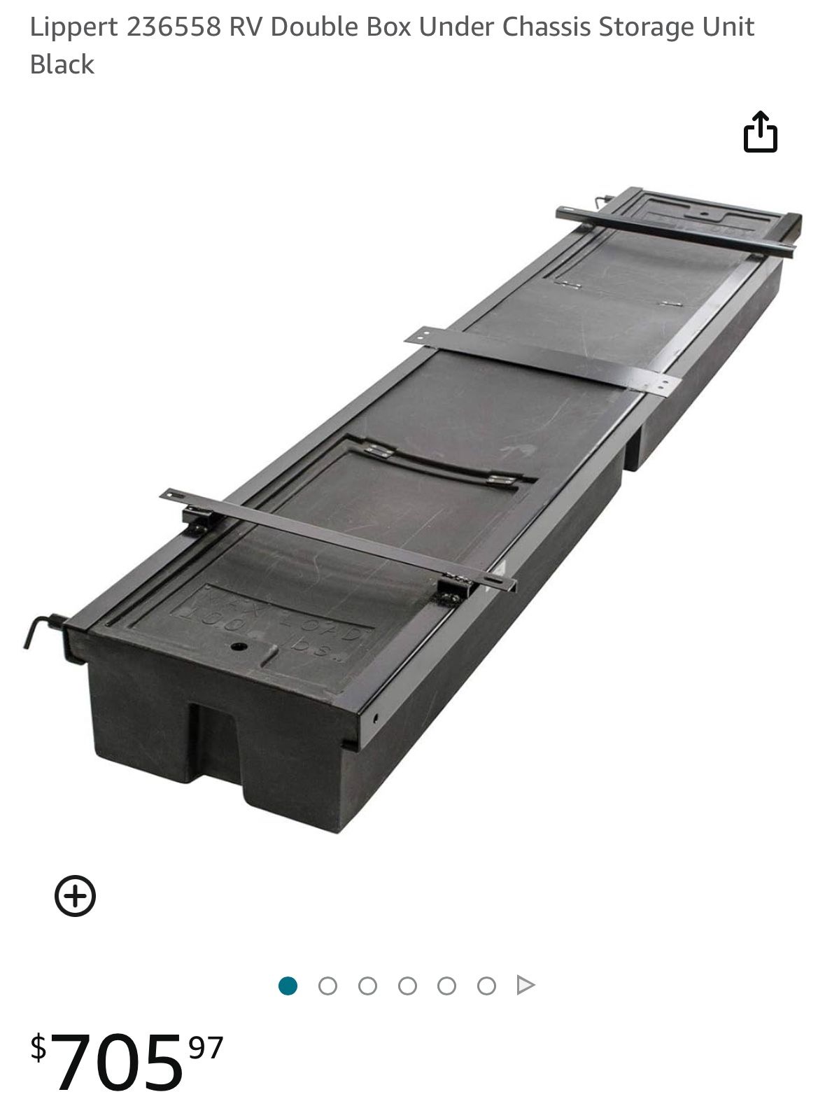 RV Camper Trailer large underchassis storage box