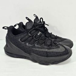 Nike Lebron 13 XIII Boys 6.5Y Basketball 834347-002 Triple Black Athletic Shoes