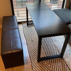 Black Wooden Table